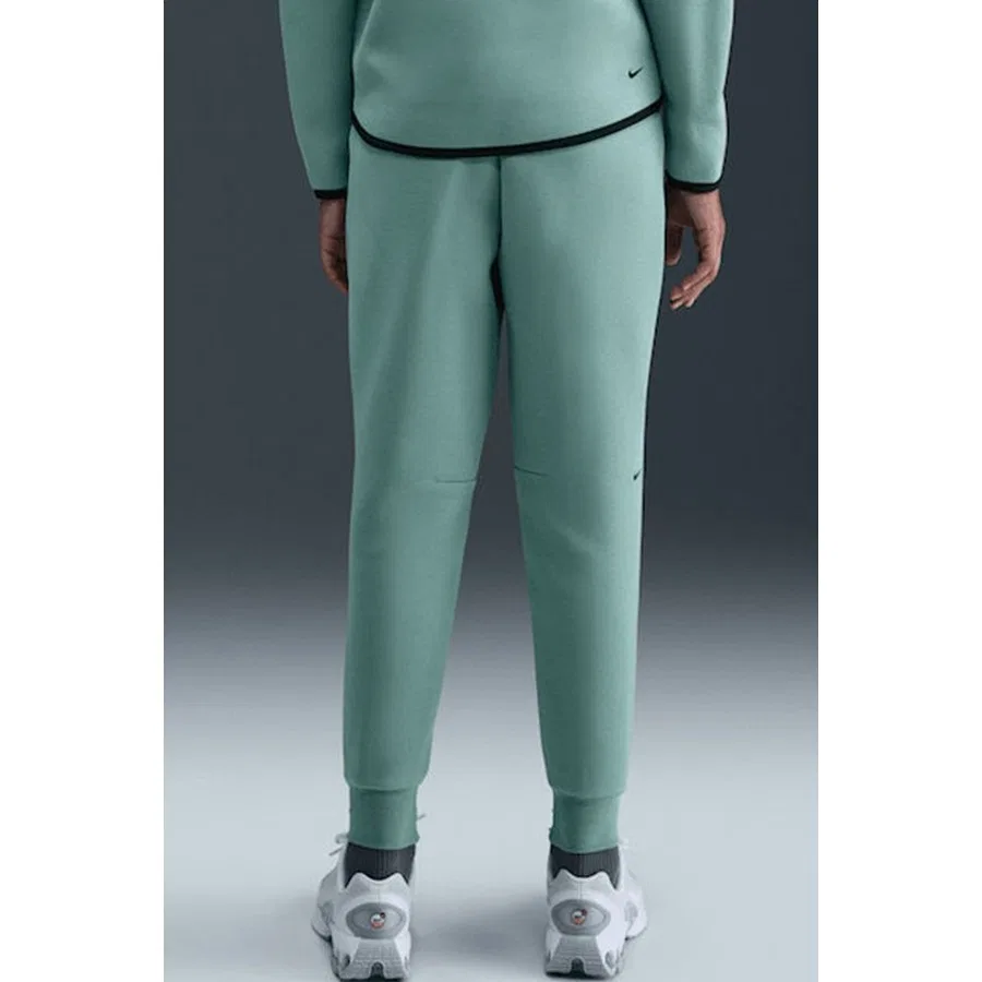 Детские спортивные брюки с молнией и карманами Nike Sportswear Tech Fleece, Зеленый — фото 2