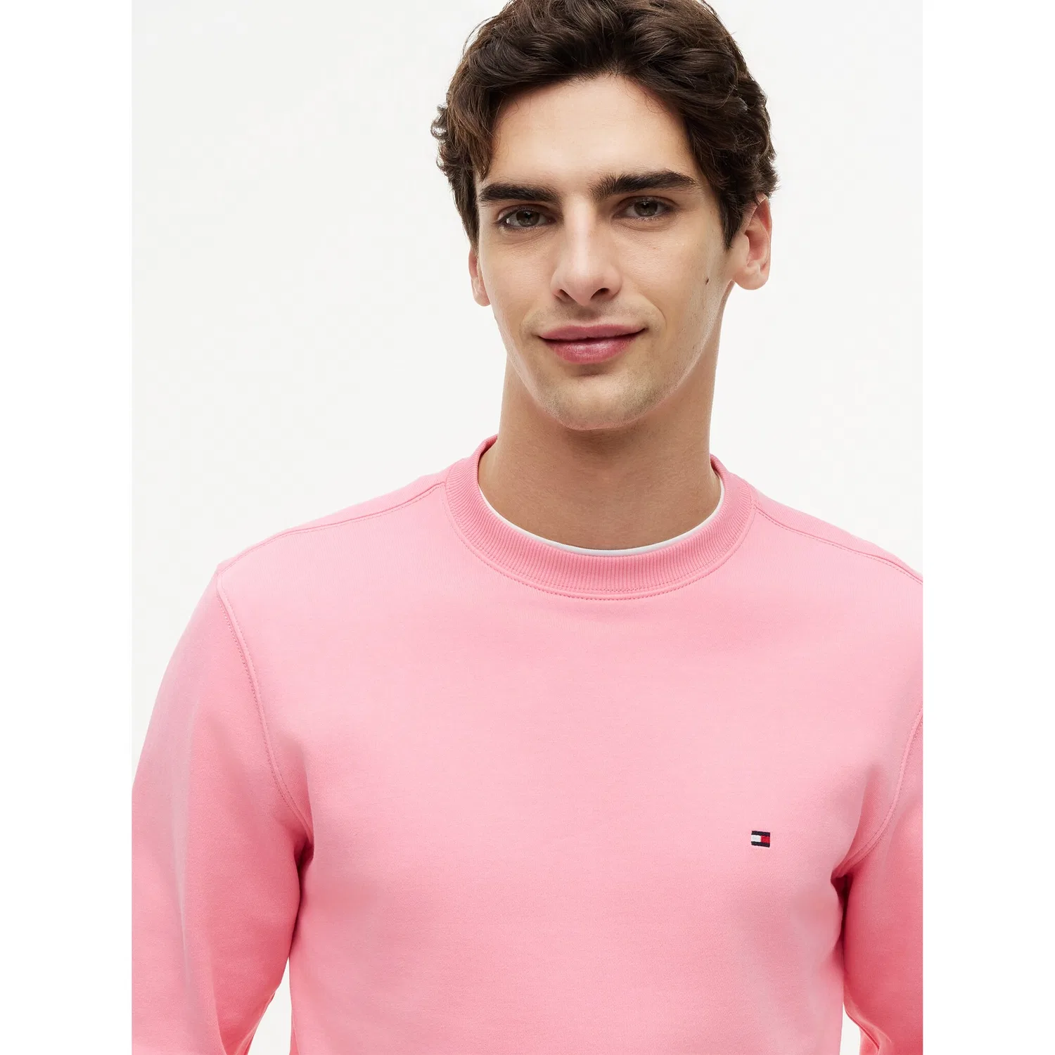 Мужской свитшот из терри Tommy Hilfiger, Doll Pink — фото 3