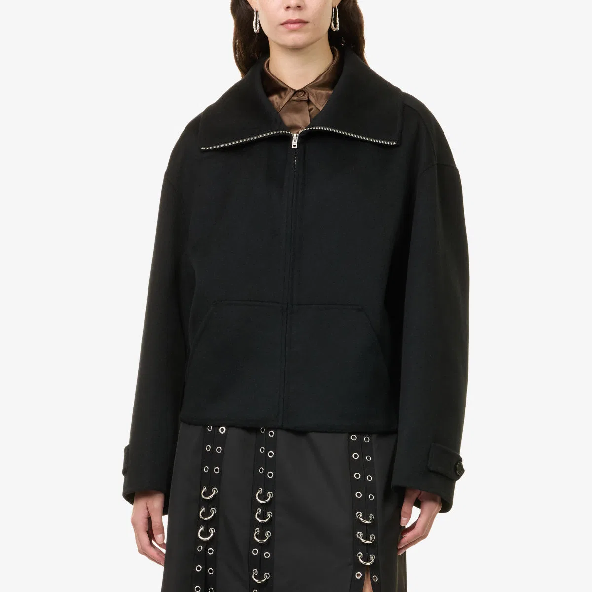 Куртка Olemmy из шерстяной смеси Acne Studios, черный — фото 3