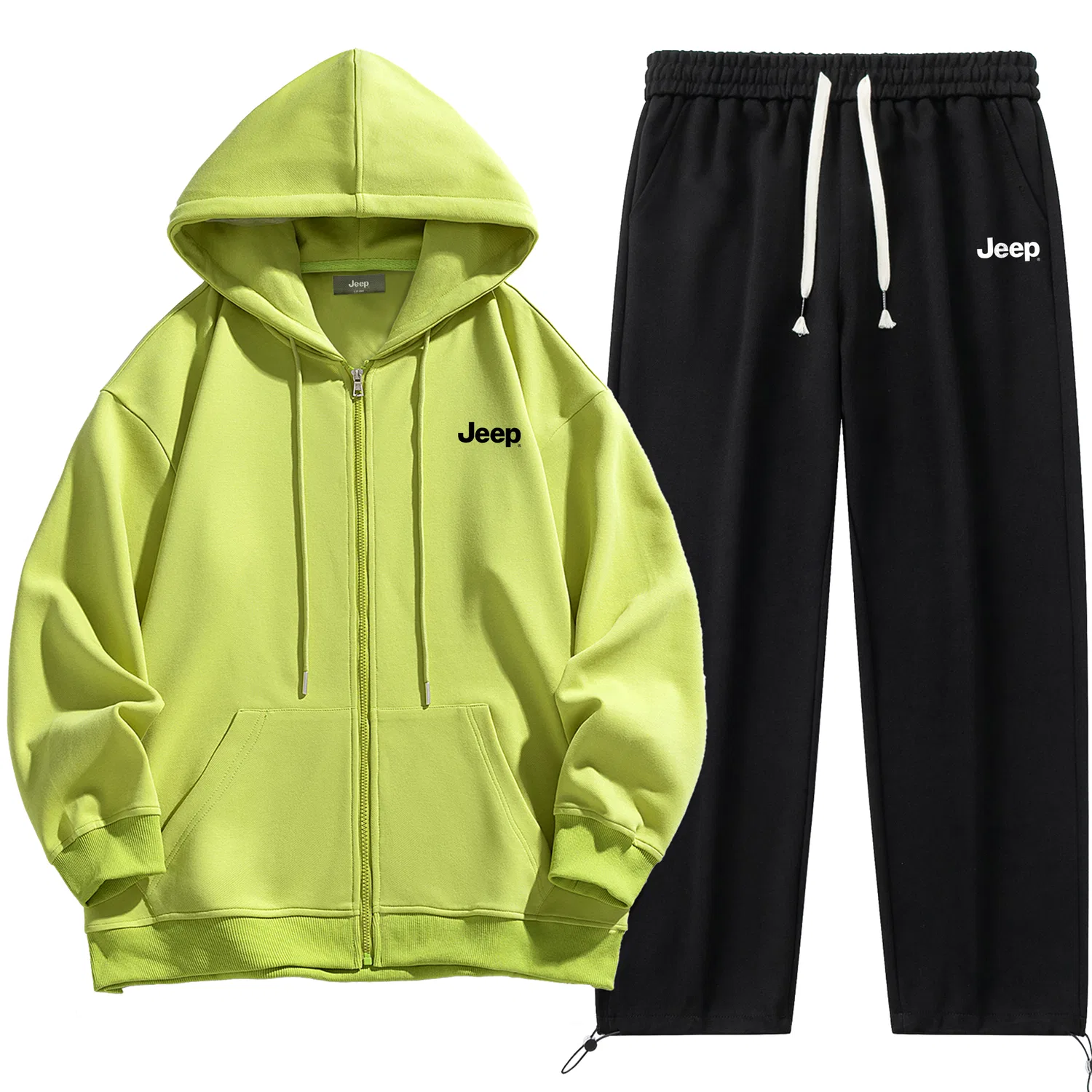 Детский комплект из худи и брюк Jeep Casual Sportswear, Avocado Green