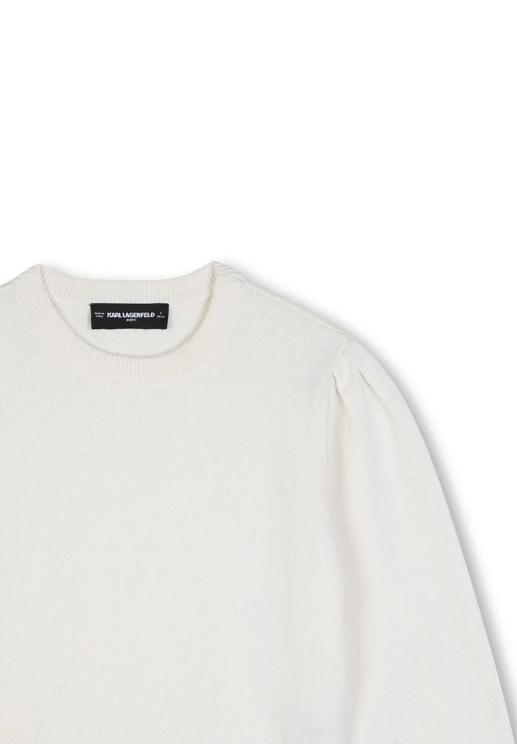 Pull manches longues - jumper Karl Lagerfeld Kids, Creme — фото 4