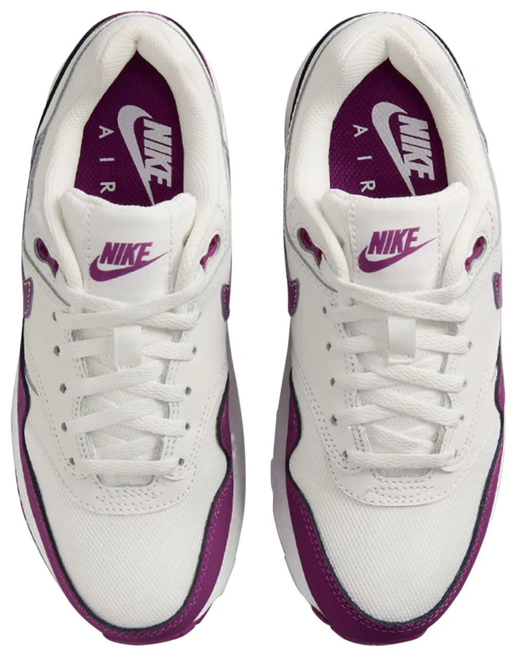 Кроссовки для мальчиков Air Max 1 Nike, цвет White/Violet — фото 4