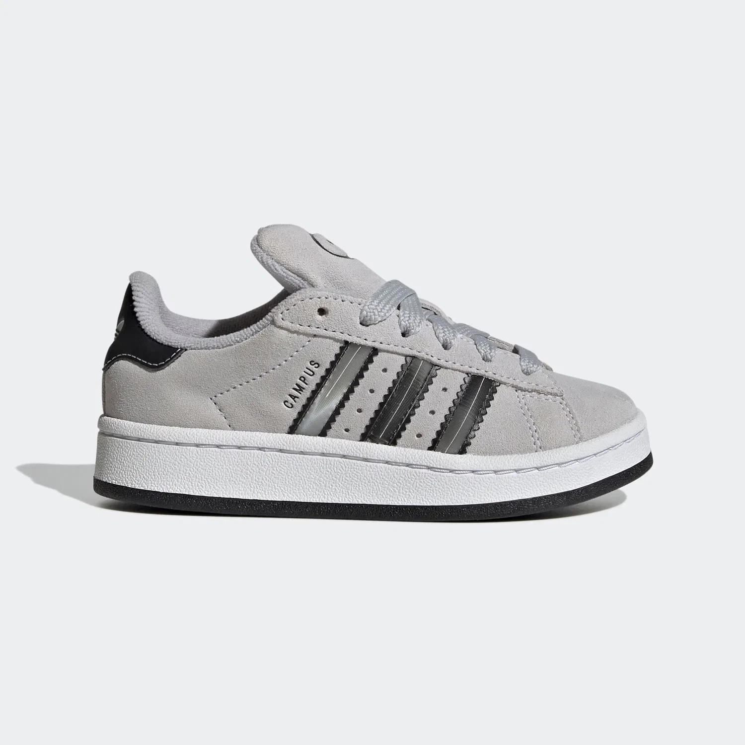 Детские кроссовки с гладкими 3-полосками Adidas Originals, Grey Two/Matte Silver/Core Black — фото 3