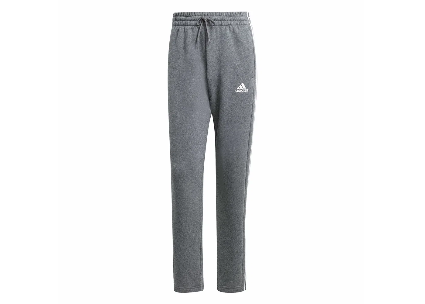 Мужские спортивные штаны из флиса с тремя полосками Adidas, Dark Grey Heather