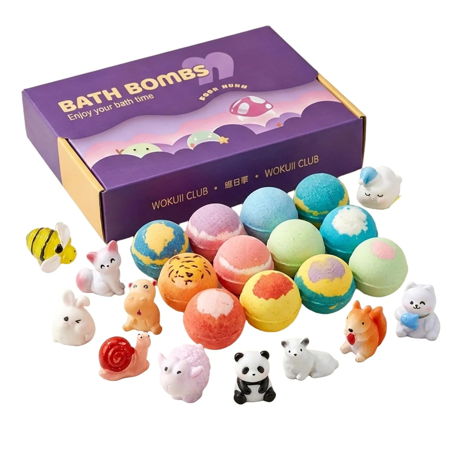 Бомбочки для ванны с игрушкой внутри, Neptuiby, 12 шт, 60 г, Marinefigur