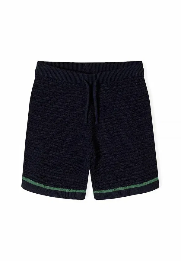 Спортивный костюм из хлопка Short sleeve and set - shorts Minoti, темно-синий — фото 4