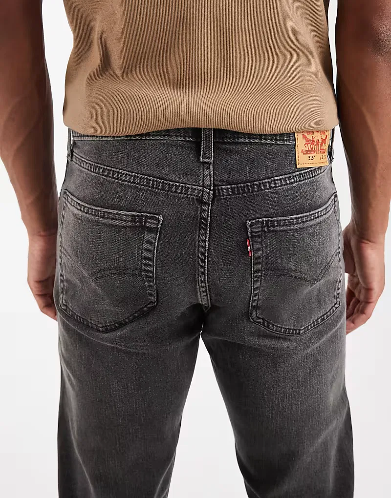 Джинсы Levi's 515 slim denim серого — фото 4