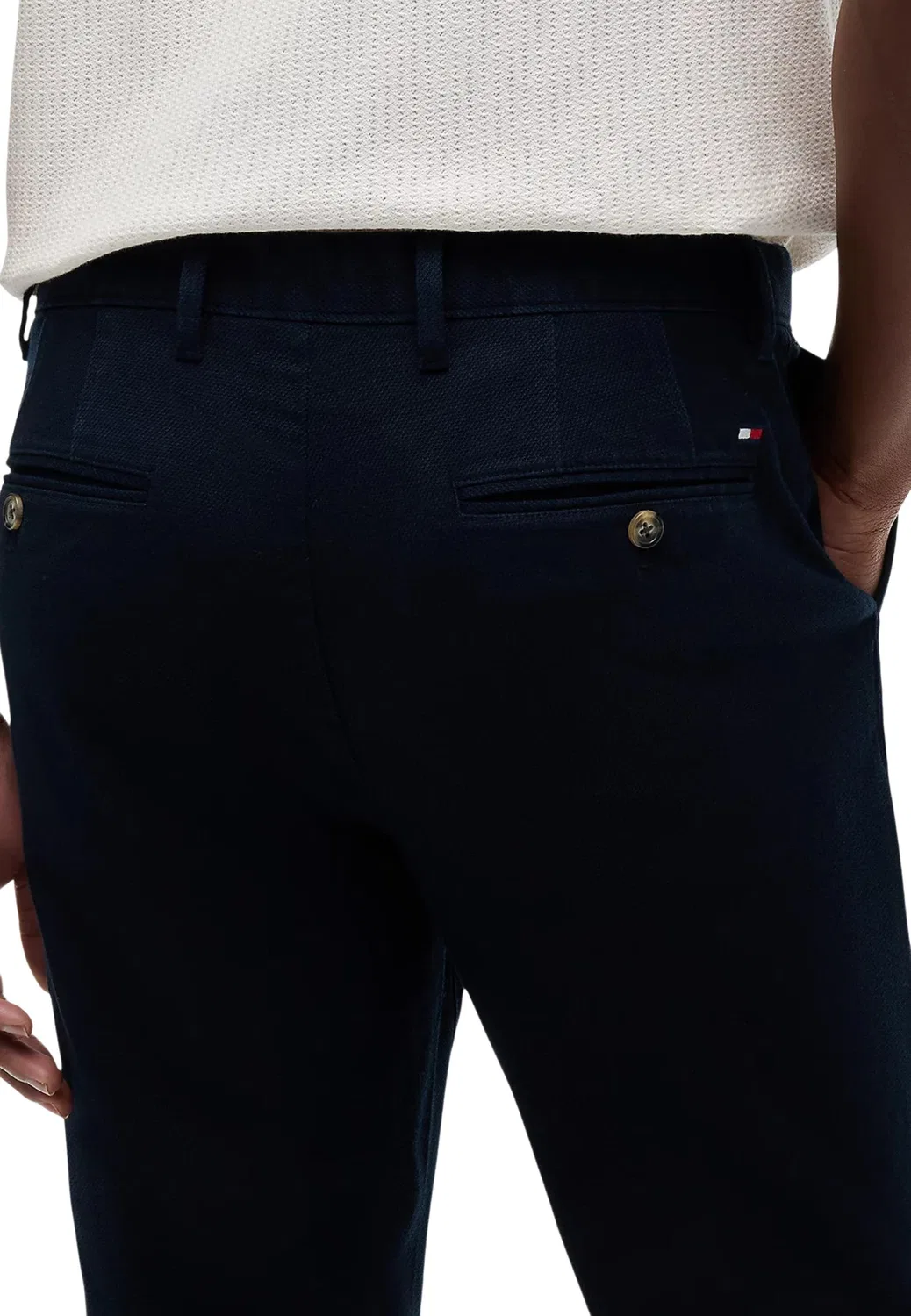 Мужские брюки хлопковые Denton Open Structure Tommy Hilfiger, Blue — фото 3