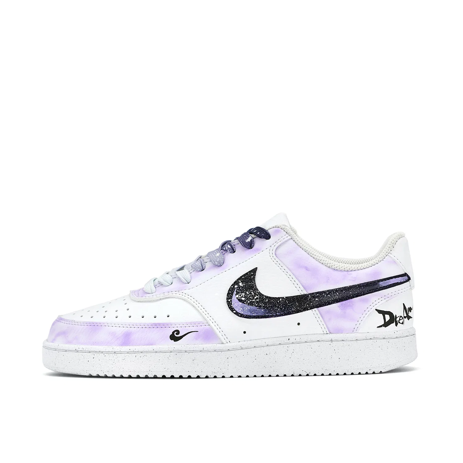 Детские кроссовки для скейтбординга с принтом Nike, White Purple — фото 3