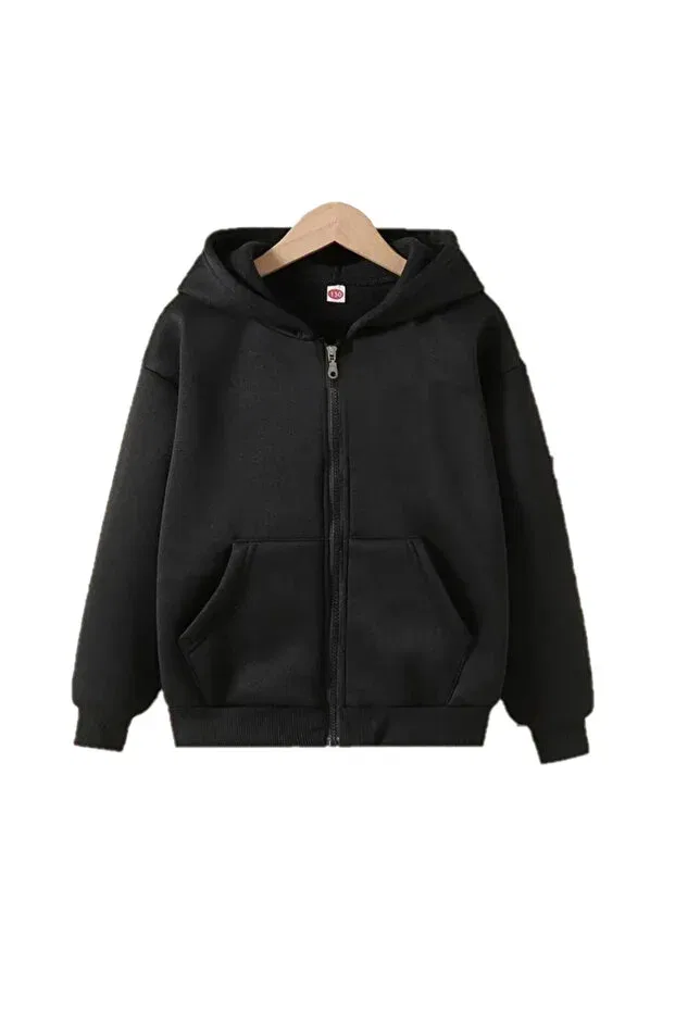 Детское худи на молнии для мальчиков Daxis Sportwear Company, Dark Black