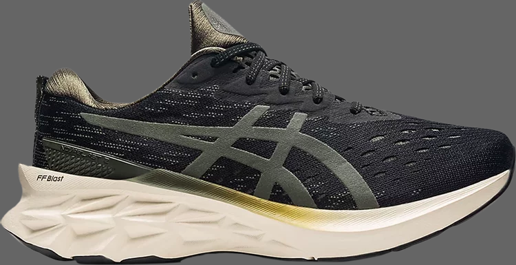 Кроссовки novablast 2 sps 'black olive canvas' Asics, черный - фото