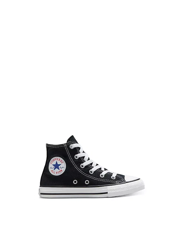 Детские кроссовки для девочек на шнуровке Chuck Taylor All Star High Top Converse, черный — фото 2