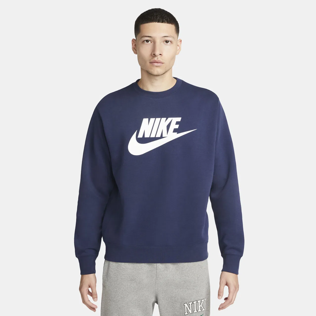 Мужская толстовка Club BB Crew Nike, цвет Midnight Navy