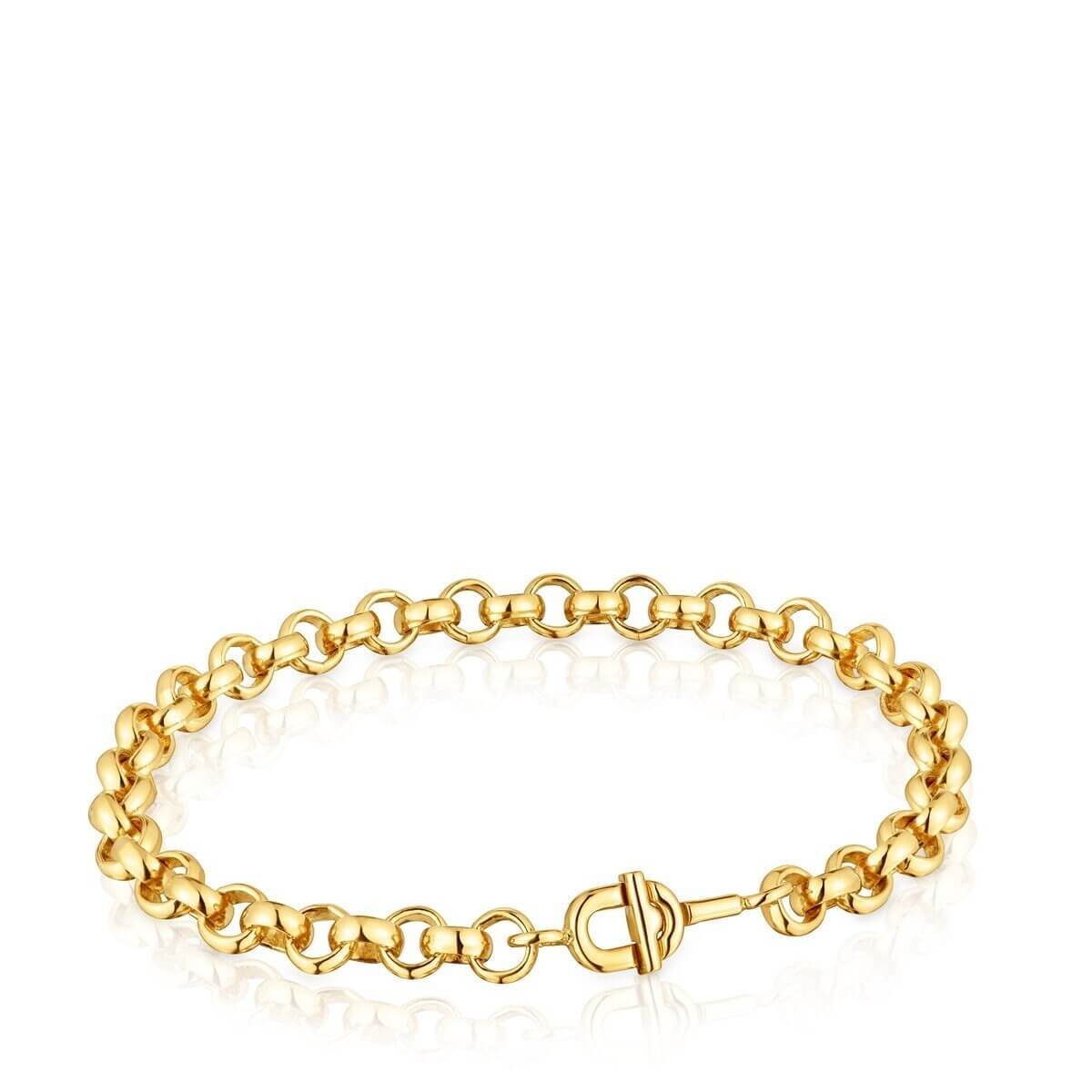 

Браслет-цепочка Tous Manifesto 17.5 Cm Gold-Plated, позолоченное серебро
