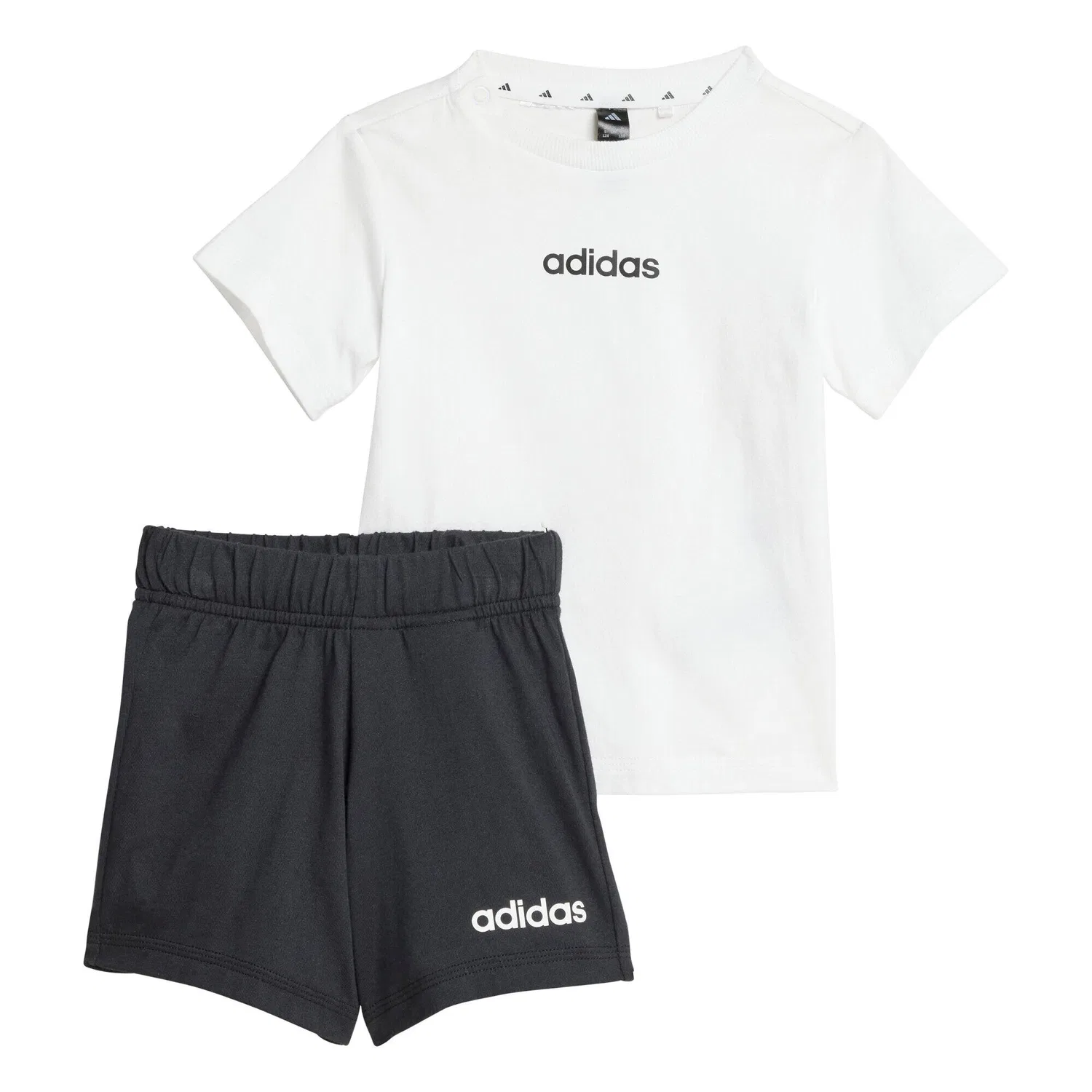Детский комплект из футболки и шорт с принтом adidas I LIN T-SET 160, Weiss