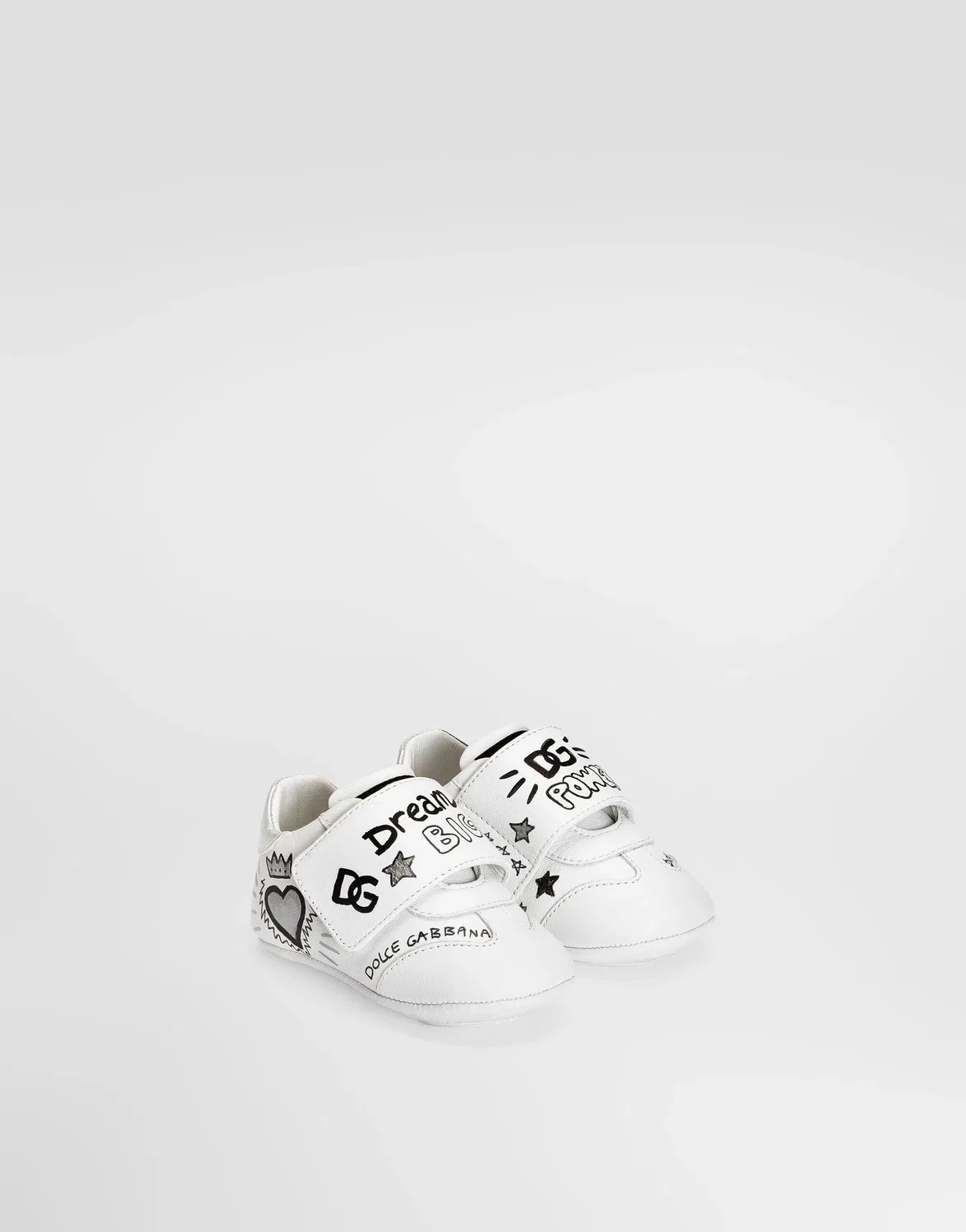 Кроссовки из овечьей кожи Dolce & Gabbana, бежевый — фото 2