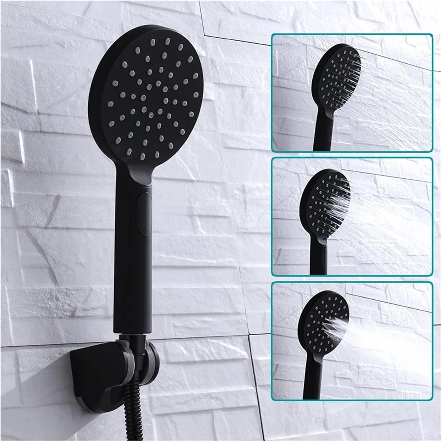 Ручной душ, 3 функции, ABS, 1.5м шланг, Hand Shower Only Generic — фото 3