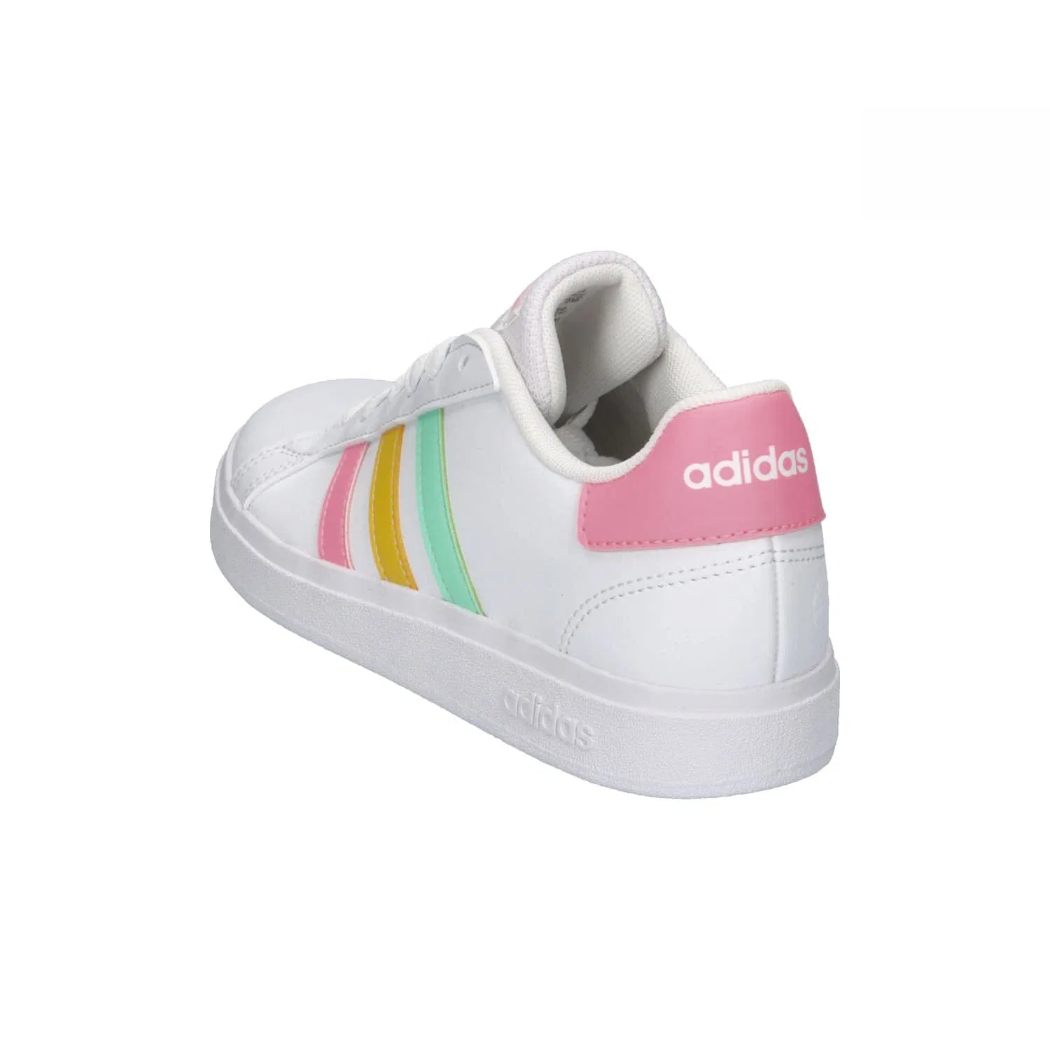 Детские кроссовки для мальчиков с закрытым носком Grand Court Lifestyle Adidas, Cloud White Pulse Mint Beam Pink — фото 4