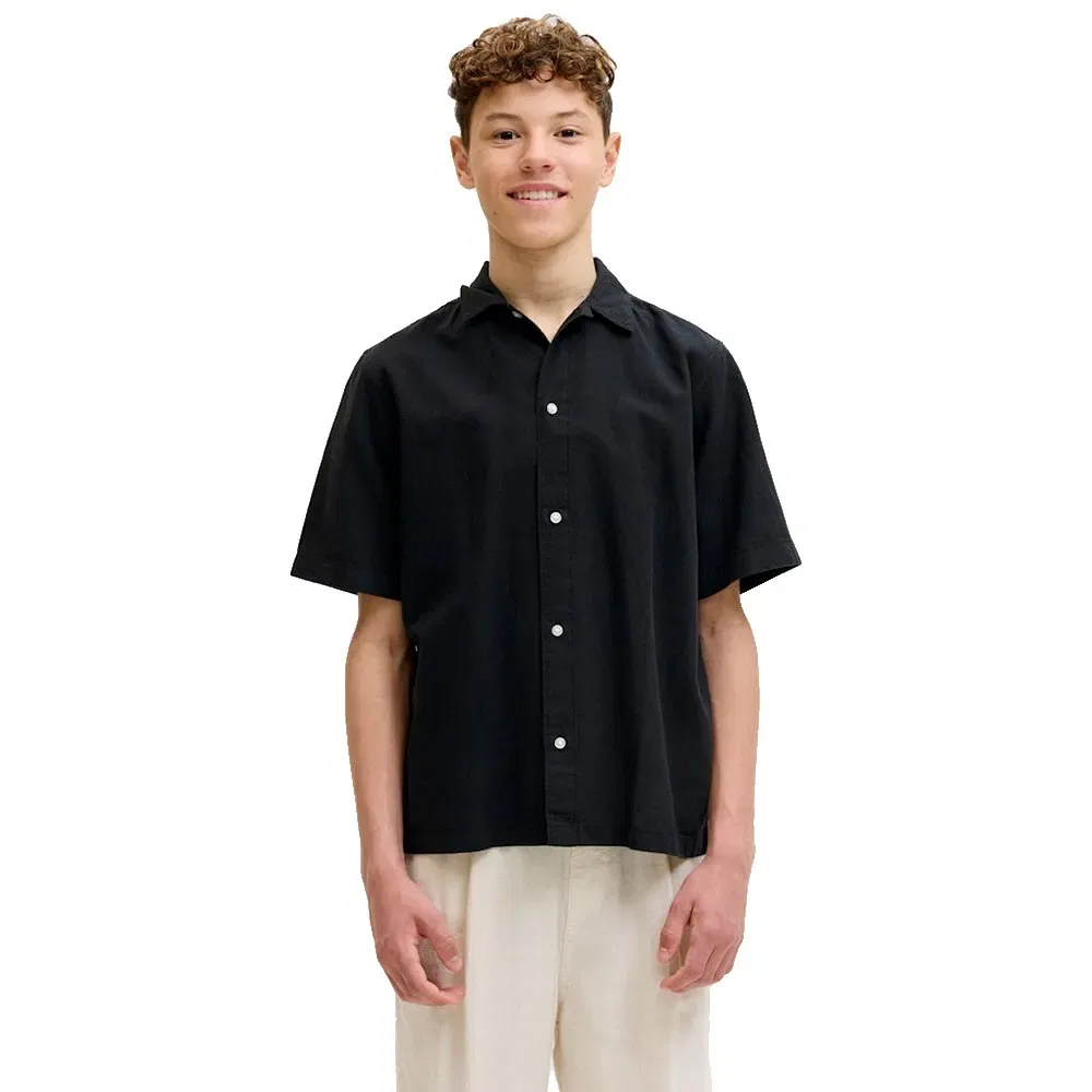 Рубашка с коротким рукавом Ebreeze Jack & Jones, черный