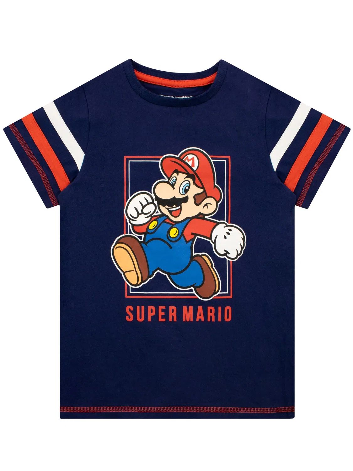 Футболка с принтом Super Mario Character, синяя