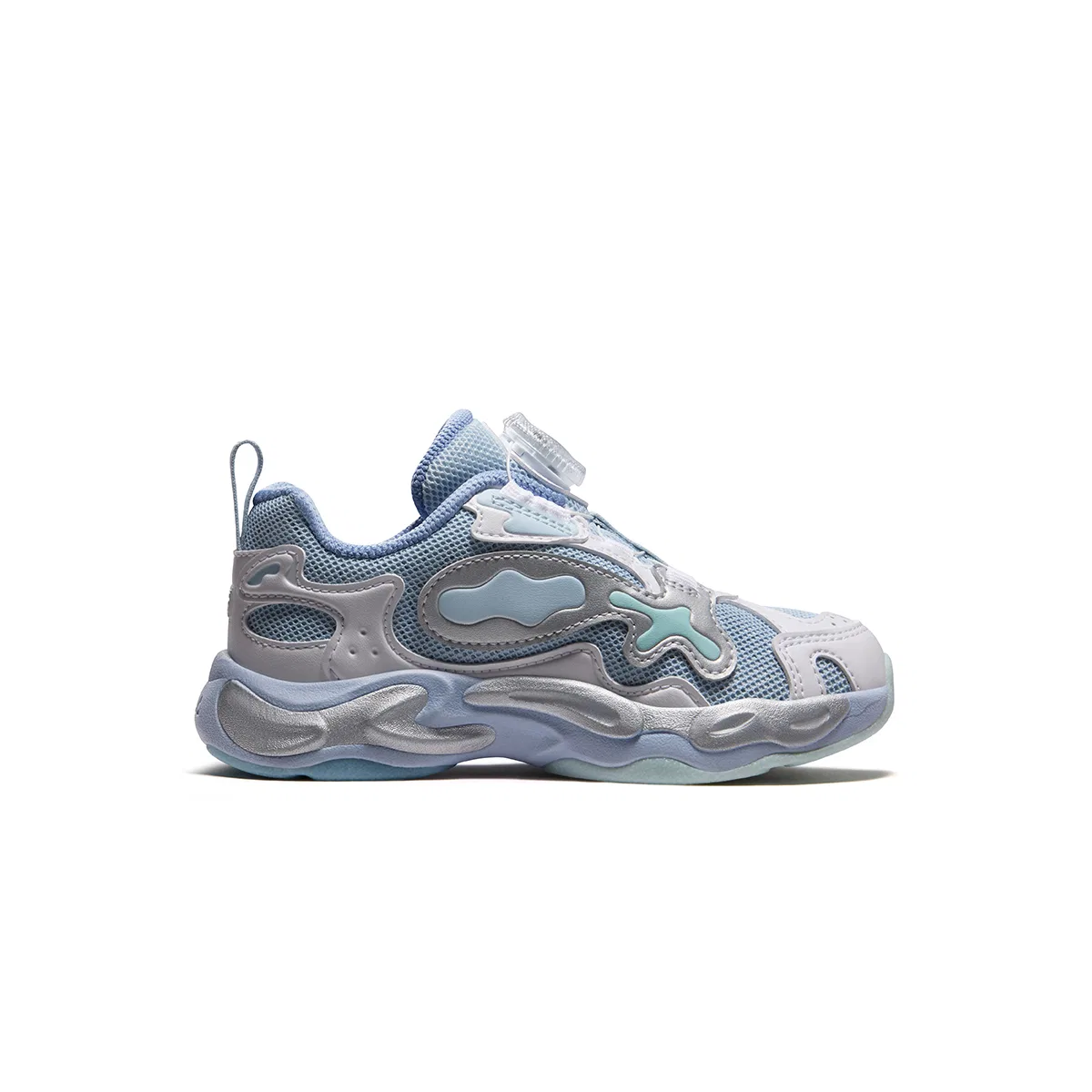Детские кроссовки для бега с синтетическим верхом FILA KIDS, Ballet Blue/FILA White — фото 3