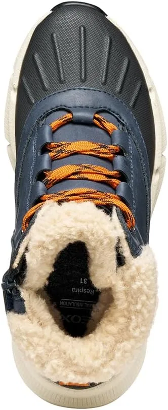 Детские ботинки для мальчиков J Flexyper Plus Boy Geox, Navy Dk Orange — фото 3