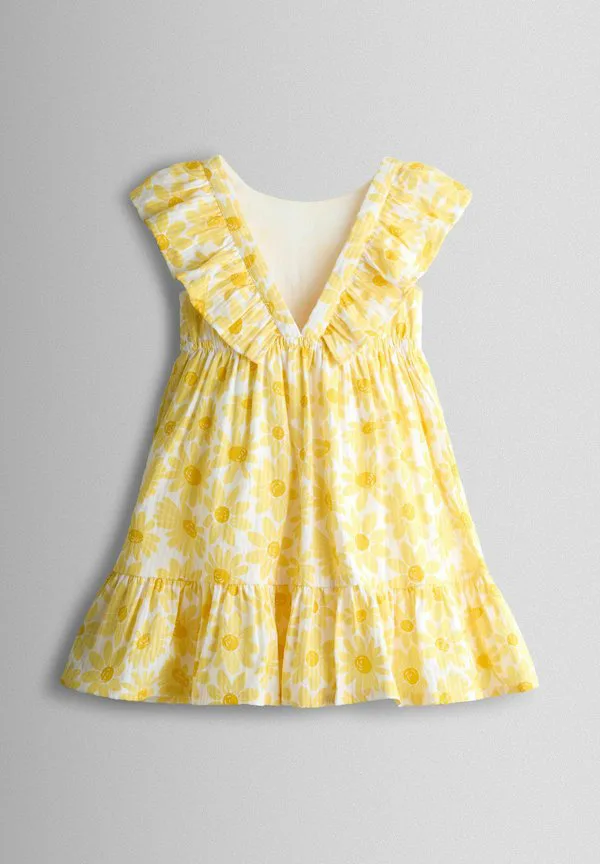 Повседневное платье стандартного кроя Jojo Maman Bébé, Yellow Daisy — фото 2