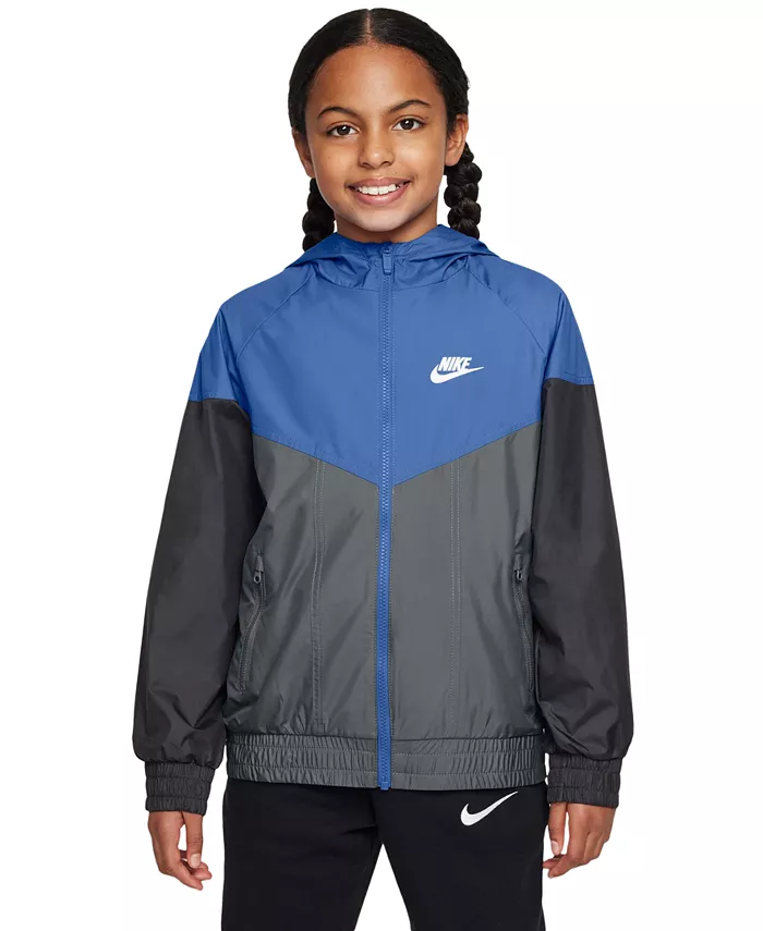 

Спортивная куртка-ветровка для больших мальчиков Nike, синий