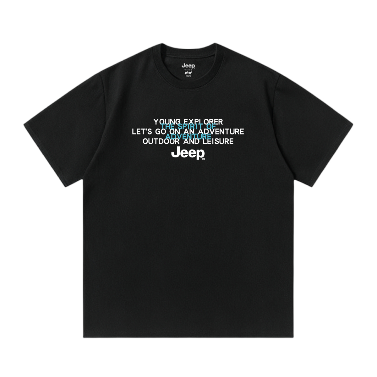 Футболка Unisex Crew Neck Moderate Jeep, sky синий — фото 2
