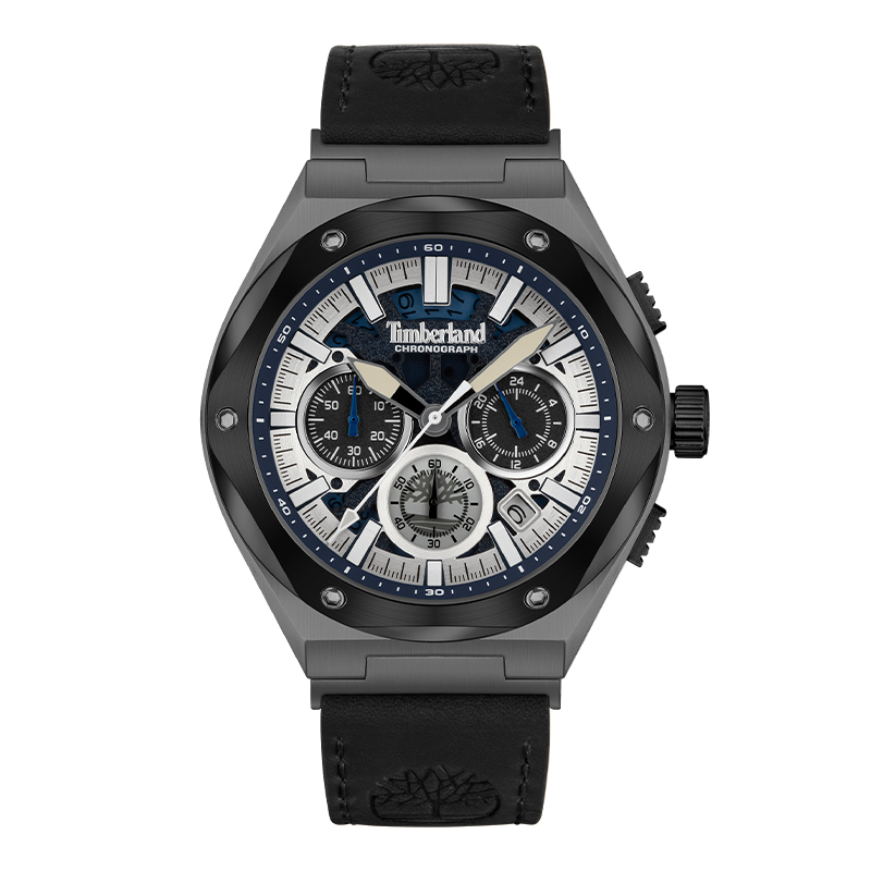 

Timberland Часы Abbotville Collection Wrist Watch Quartz Movement Leather Strap Black Dial Men's Watch