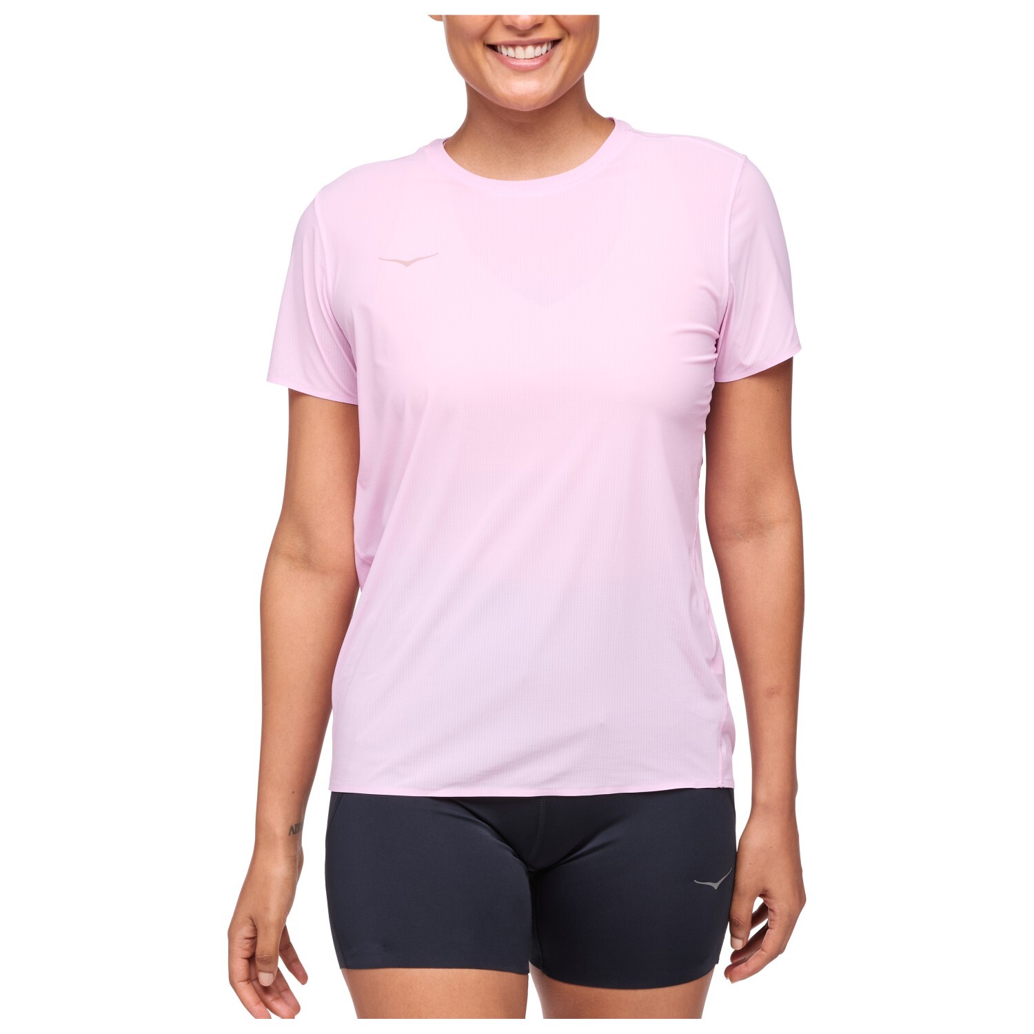 

Футболка для бега Hoka Performance Run Short Sleeve, цвет Pink Twilight
