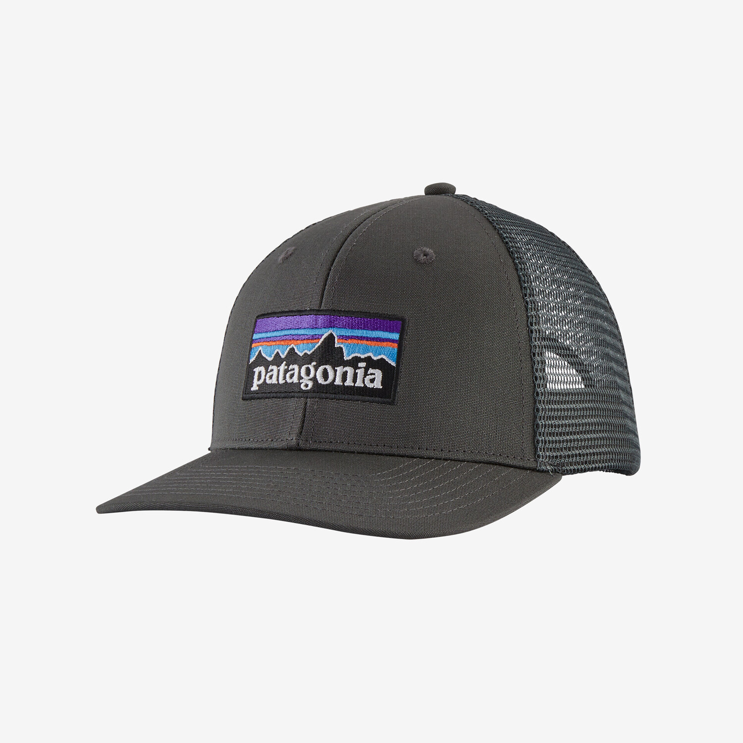 

Кепка дальнобойщика с логотипом P-6 Patagonia, цвет Forge Grey