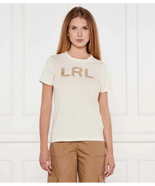 

Футболка Slim fit Lauren Ralph Lauren, белый