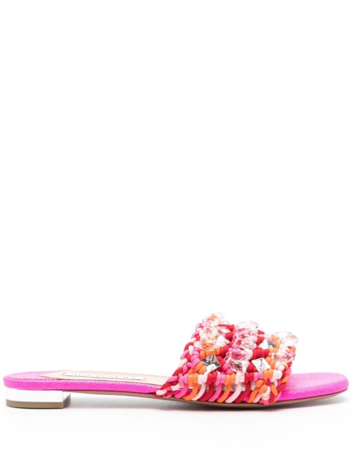 

Шлепанцы Crystal Cote Aquazzura, розовый