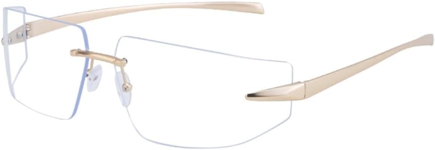 

Солнцезащитные очки без оправы прямоугольной формы для женщин, роскошные, в стиле панк, солнцезащитные очки для мужчин, винтажные прямоугольные очки без оправы LJTJTAV, C8antibluelight