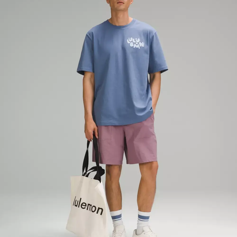 

Тяжеловесная футболка мужская Lululemon, Oasis Blue/Oasis Blue