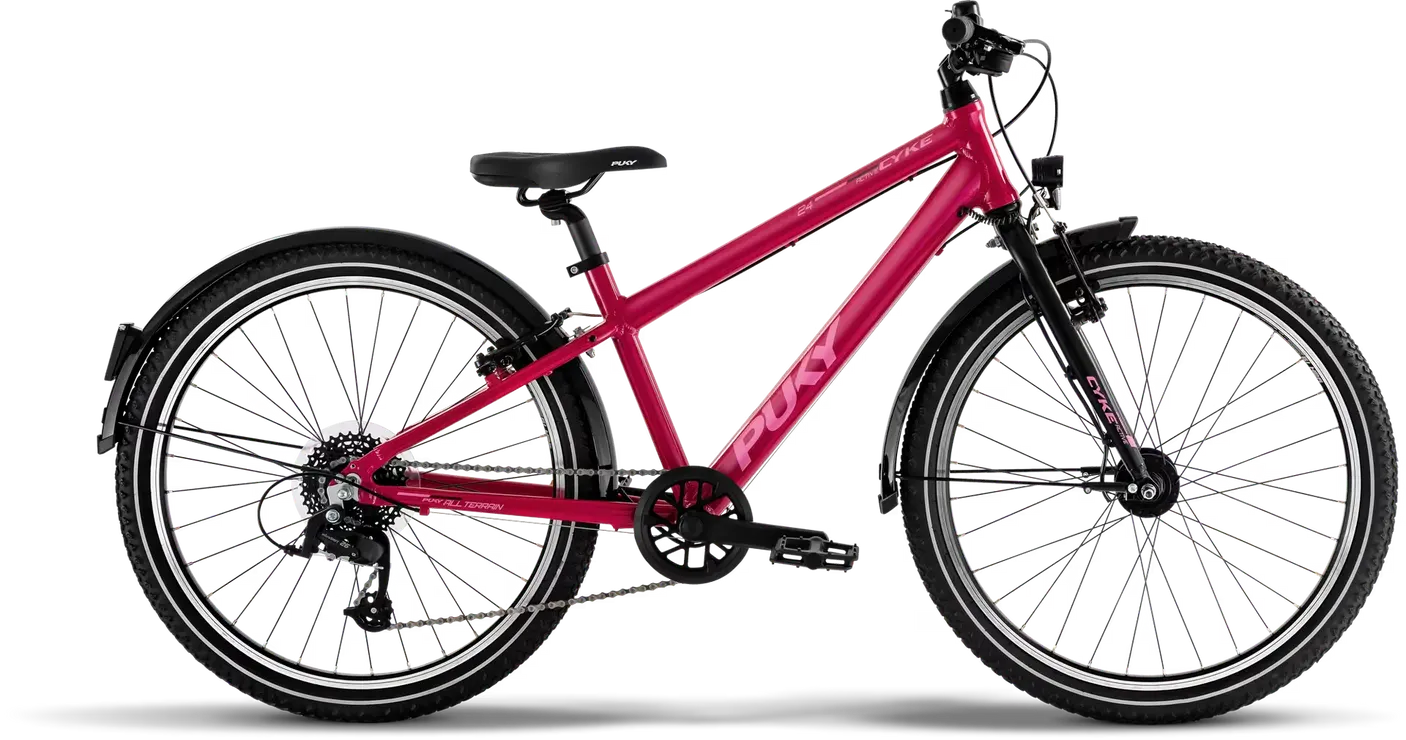 

Детский велосипед Puky cyke 24-8 active (2026) - 24 дюймов kinderfahrrad - berry/black