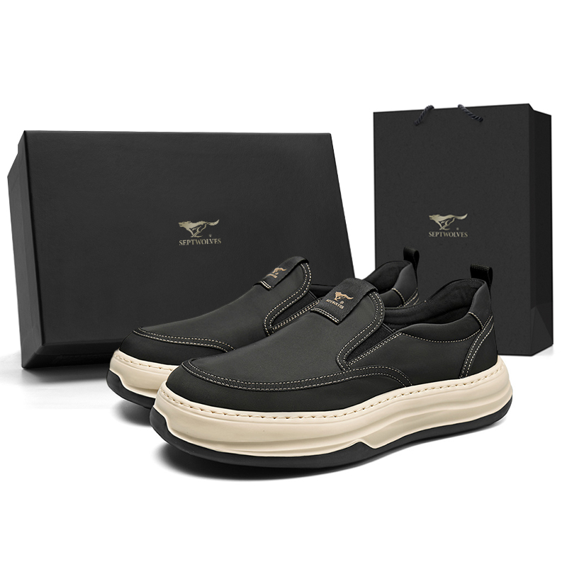 

Низкие повседневные туфли для мужчин SEPTWOLVES, Black (Standard Leather Shoe Size)