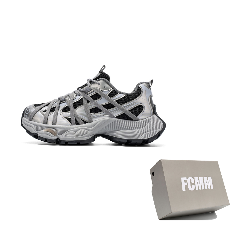 

Износостойкие массивные низкие кроссовки мужские FCMM, br550 gunmetal