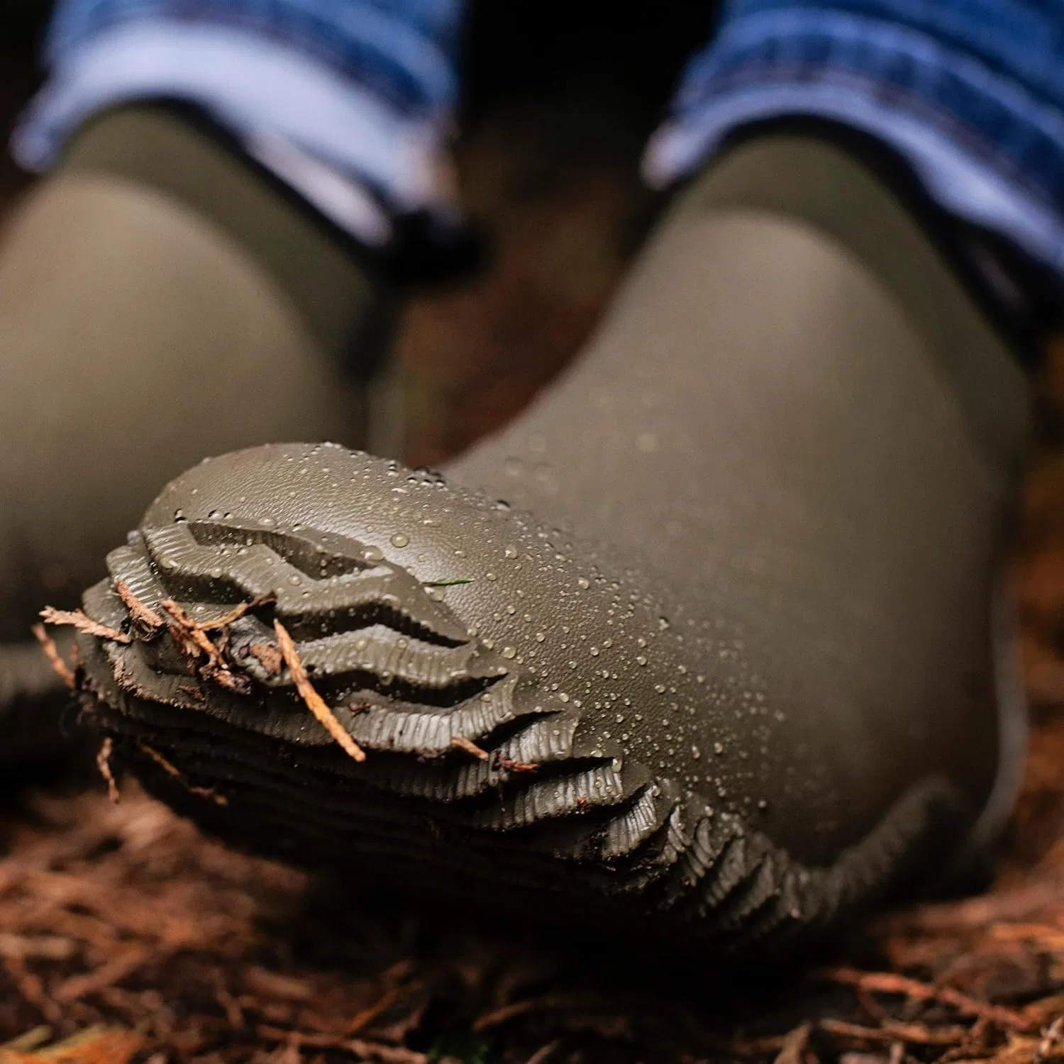 Резиновые ботинки Lakeland Active Hayton для мужчин из неопрена, Moss Green — фото 2