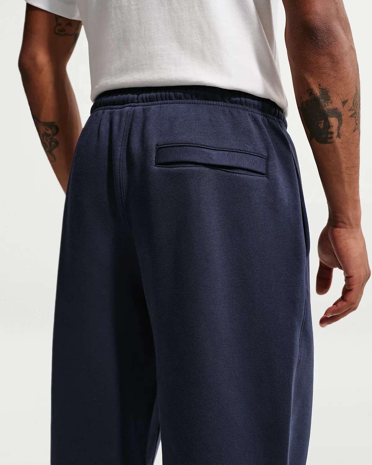 Мужские флисовые штаны Nike Sportswear Club, Obsidian/Obsidian/White — фото 3