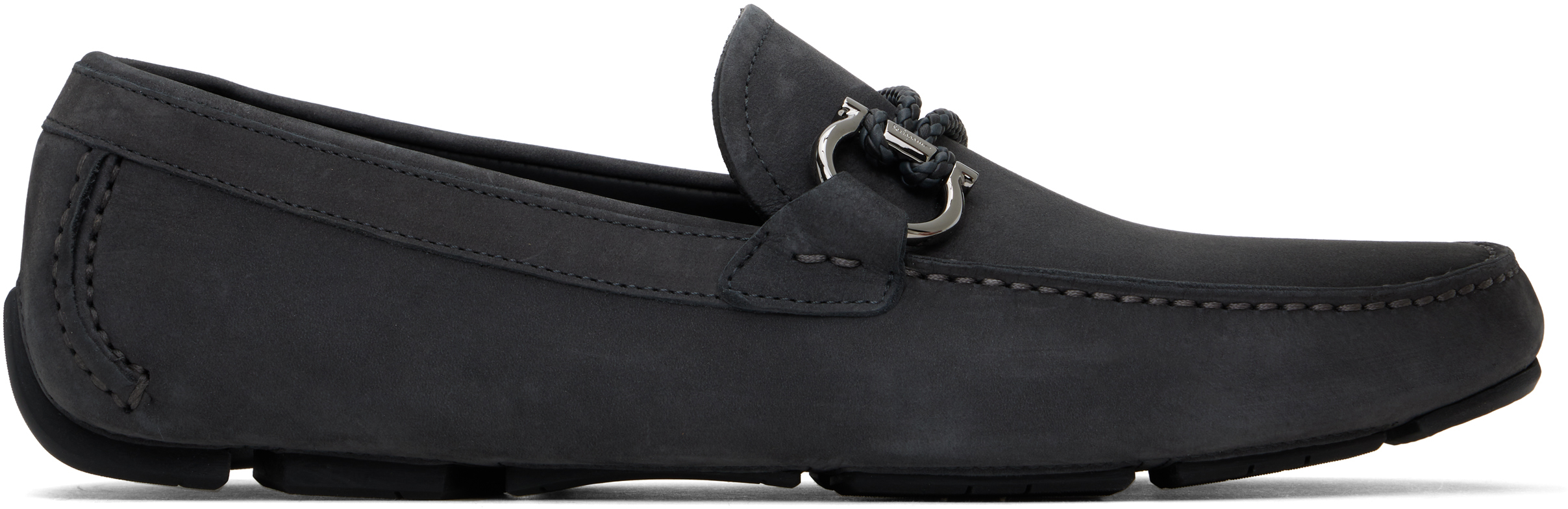 

Серые мокасины Gancini Driver Ferragamo