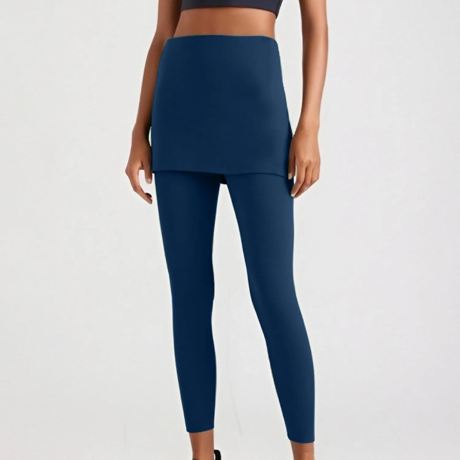 Женские легинсы с юбкой Fake Two-Piece для тренировок — фото 2