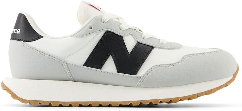Кроссовки New Balance Kids 237 V1 на шнуровке, белый/черный — фото 3