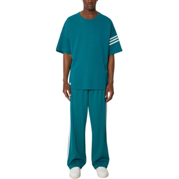Одежда Трикотажные спортивные штаны Мужские Hyper Turquoise Adidas Originals, бирюзовый — фото 4