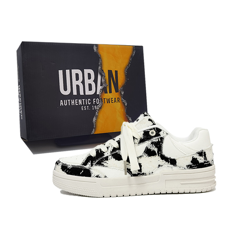 

URBAN AUTHENTIC Антискользящие износостойкие низкие повседневные кроссовки унисекс бежево-черные, цвет Beige Black