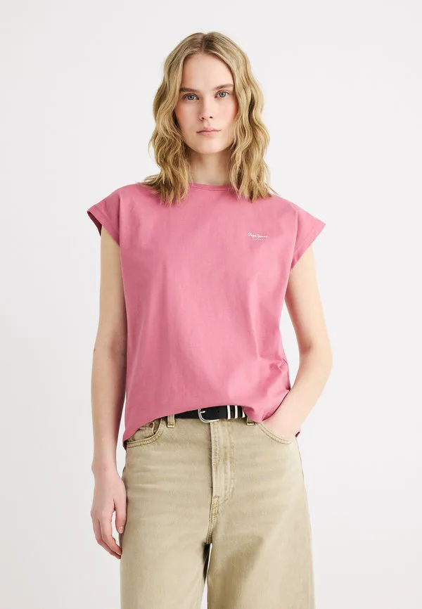 

Базовая футболка blooma Pepe Jeans, English Rose Pink, Розовый, Базовая футболка blooma Pepe Jeans, English Rose Pink