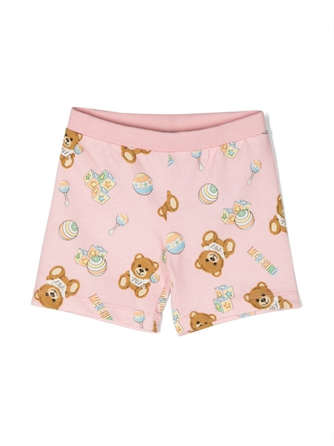 

Moschino Kids шорты с принтом Teddy Bear, розовый