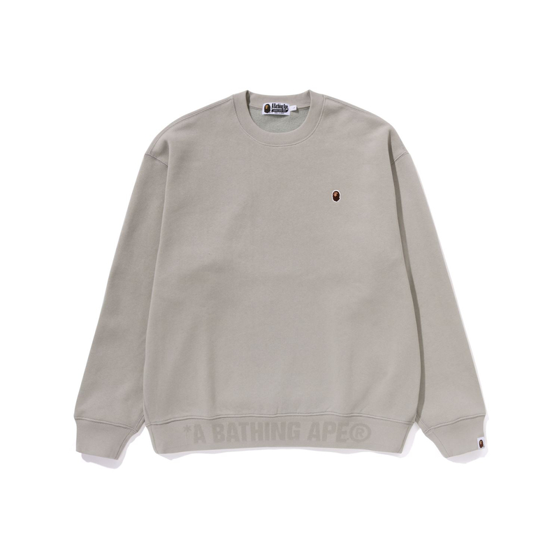 

Футболка Bape Ape Head One Point Crewneck A BATHING APE, черная