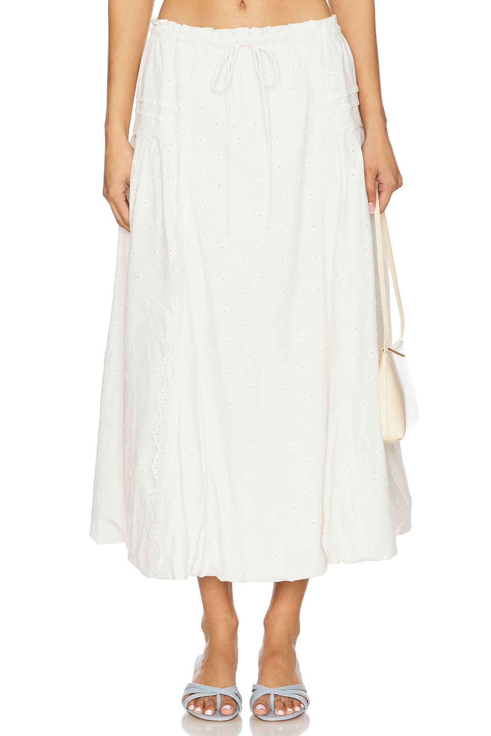 

Agatha пышная миди-юбка Damson Madder, white